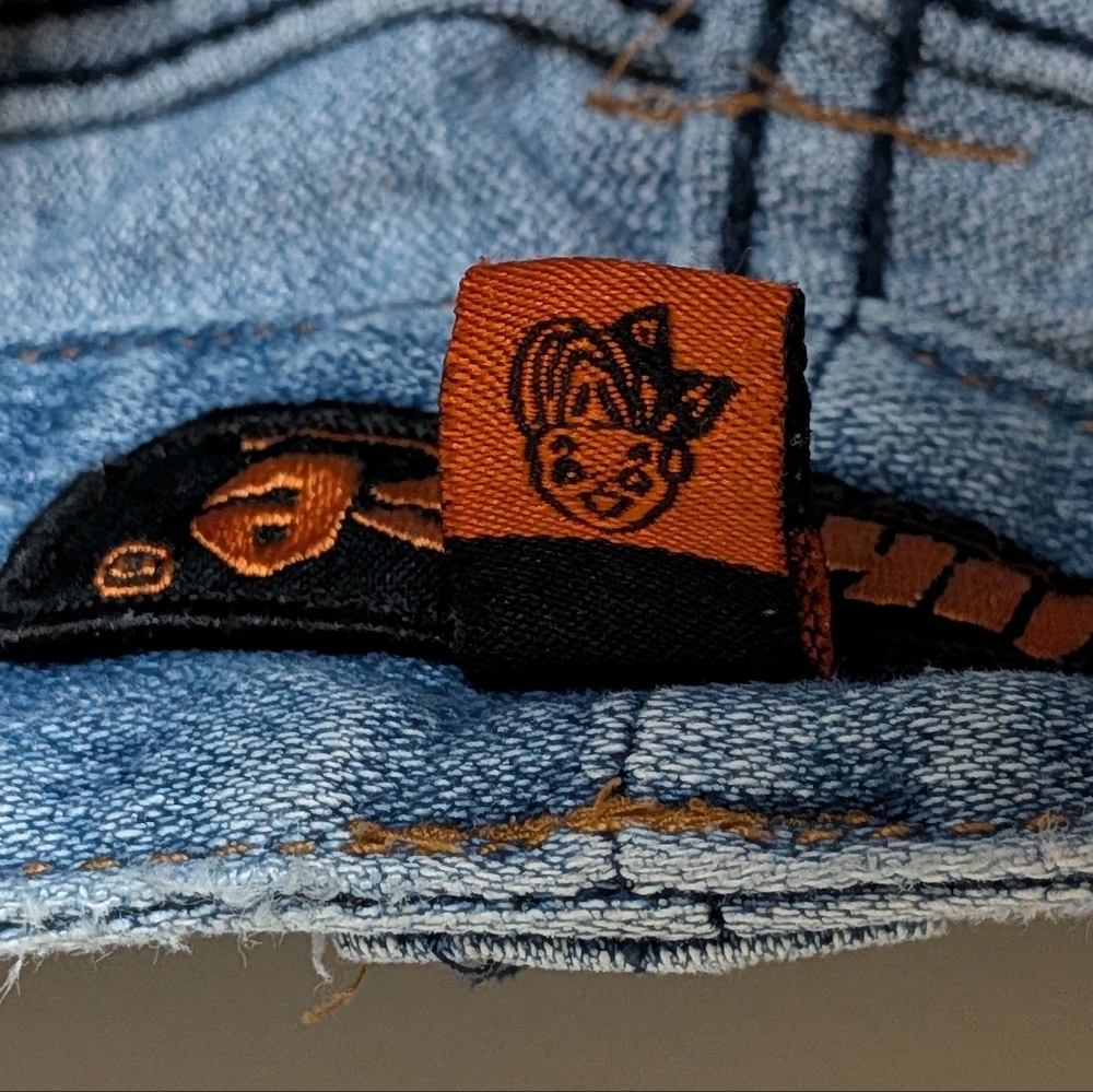 Dollhouse Jeans Women’s Size 9 Distressed Light Wash Flare Denim Vintage Y2K - Picture 14 of 16